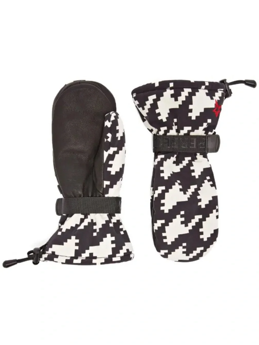 Perfect Moment Ski Gloves Mittens Davos Waterproof Mittens Houndstooth Medium